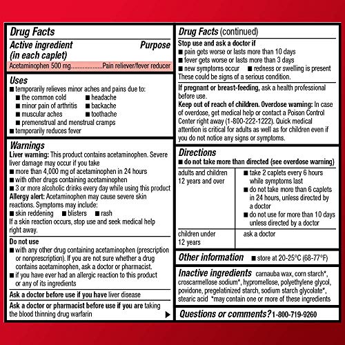 4 Basic+Care+Strength+Acetaminophen+Caplets