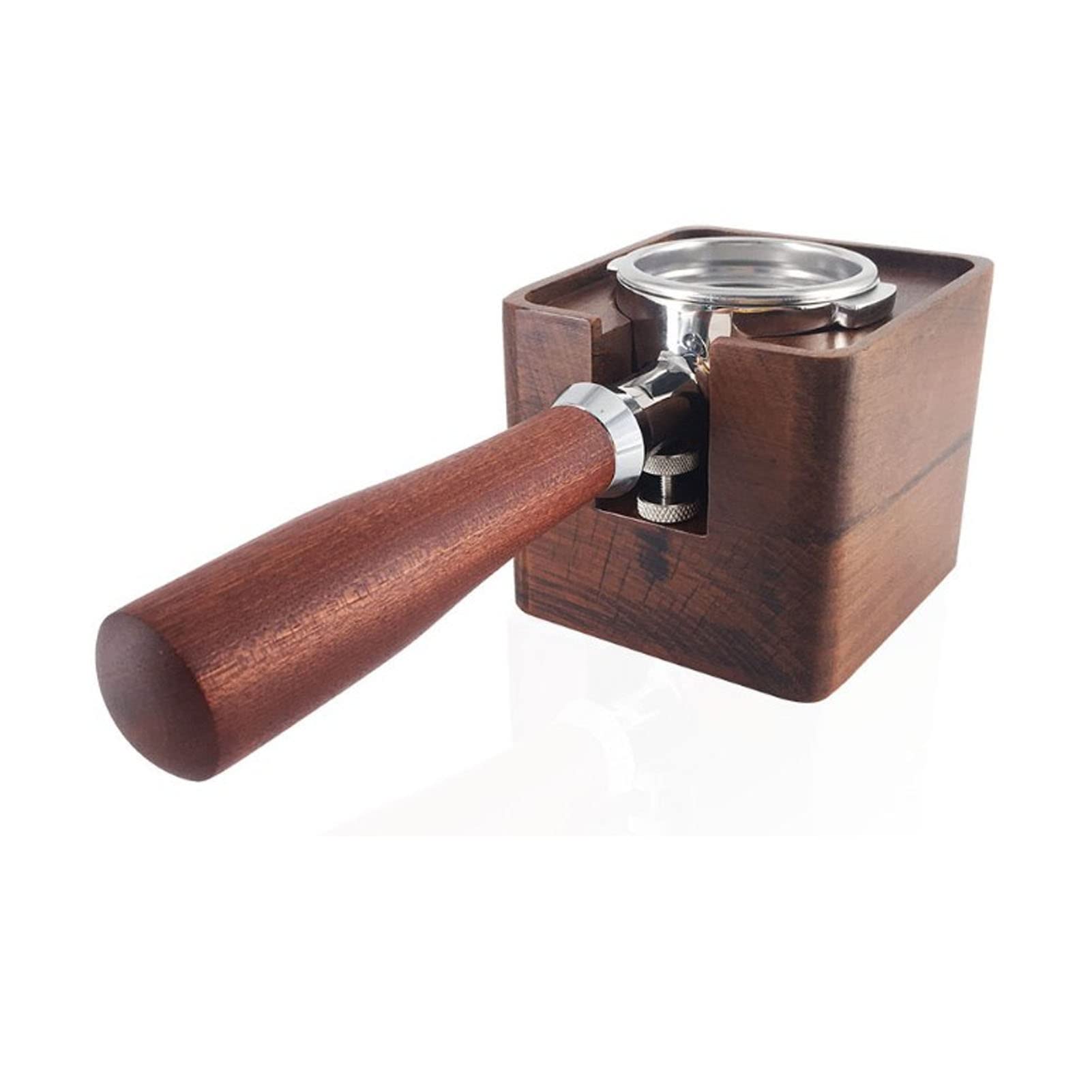 Coffee Tamping Station, Wood Coffee Filter Tamper Stand, Coffee Tamper Holder, Coffee Tamper Mat Stand, Coffee Filter Tamper Holder for 51mm 53mm 54mm Portafilter