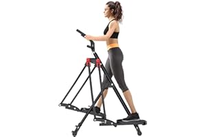 FovemiG Air Walk Elliptical Glider Machine,Ellipse Home Cross-Training Arm/Leg Cardio Workout Machine for Senior & Adult,Side Sway Action 360 Motion Full-Body Exerciser for Home Gym
