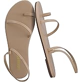 CUSHIONAIRE Women's Strappy Flat Sandals