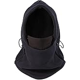 LOKZEER Balaclava Ski Mask: Thermal Windproof Polar Fleece Hood, Adjustable & Convertible Winter Face Mask for Men Women