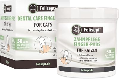 Felisept Cat Dental Care Finger Pads Pack 50 Dental Cleaning Pads