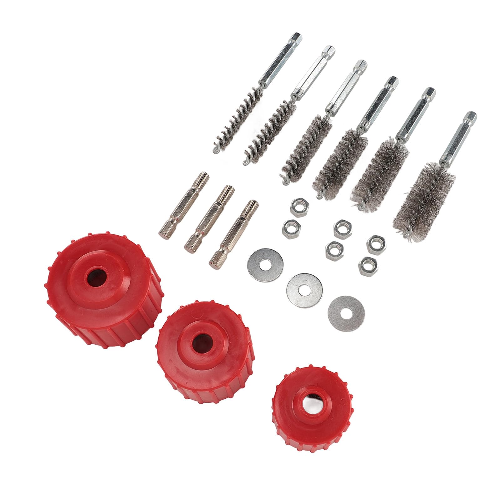 Copper Pipe Cleaner Set for Power Drills 2 3 4 Inch Tube Tool with Stainless Steel Brushes Professional Grade Brass and Bronze Pipe Maintenance Kit