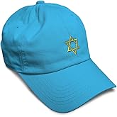Custom Soft Baseball Hat Embroidered Dad Hat Star of David Jewish B Embroidery Men & Ladies Baseball Cap