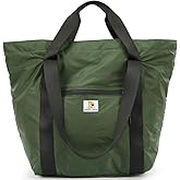 VanFn Duffle Bags, Foldable Travel Totes Duffel Bag, Lightweight Gym Bags, Outdoor Weekend Bag, Luggage Duffle Backpack, Sports Shoulder Handbag For Men & Women, P.Travel Series (Dark Green)