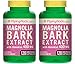 Piping Rock Magnolia Bark 400 mg Extract with Honokiol 2 Bottles x 120 Quick Release Capsules Herbal Supplement