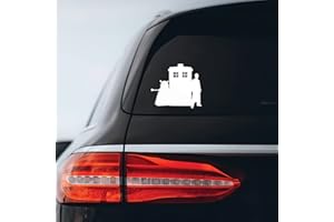 BARGAIN MAX DECALS Dalek Tardis Doctor Sticker Decal Notebook Car Laptop 5" x 4" (White)