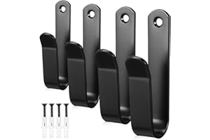 HANABASS Wall Mount for Snowboard Skate Board Skate Deck Ski, Black Iron, Snowboard Display Stand Easy Install, Heavy Duty, Multi-Functional, Ideal for Home 3.93x1.18x0.78 Inches