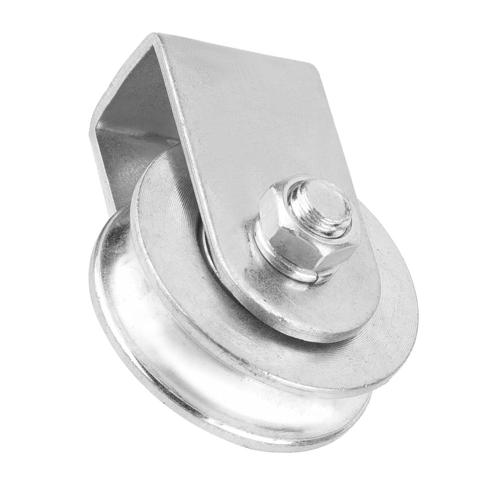 Single Swivel Pulley Block 0.3 Tons Roller Lifting Wheel for Wire Rope(#02)