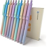 Gradient Shaft Gel Pens, 0.7mm Fine Point Black Ink,Smooth Writing High-End Pens for Note Taking,Happy Birthday Gift Basket,Supplies Gifts for Women & Men(10 Pcs Black Ink-Gradient Shaft Pens)