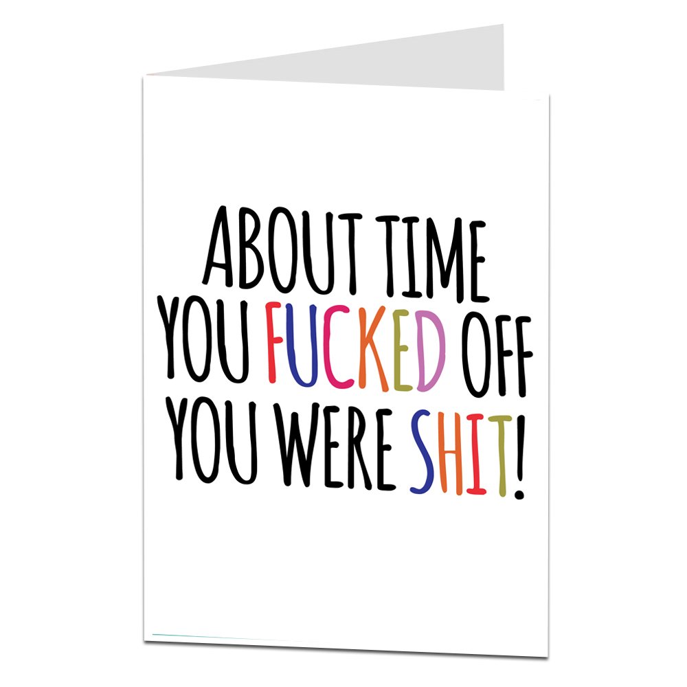Funny Sorry Your Leaving Work Card Good Luck in Your New Job