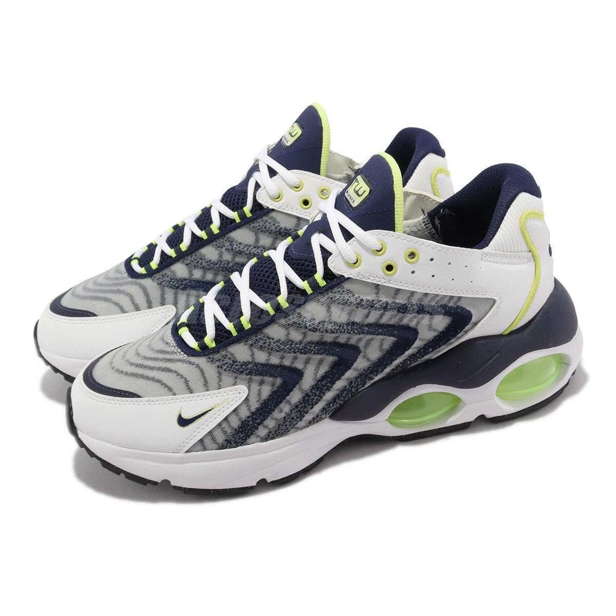 Nike Men's Air Max TW Running Shoes, White/Midnight