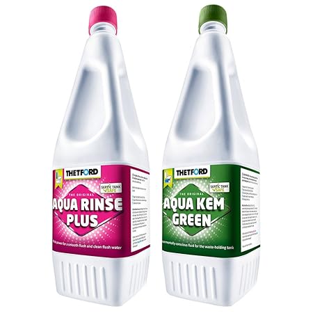 Thetford 1,5 L Aqua Rinse Plus +1,5 L Aqua KEM Green