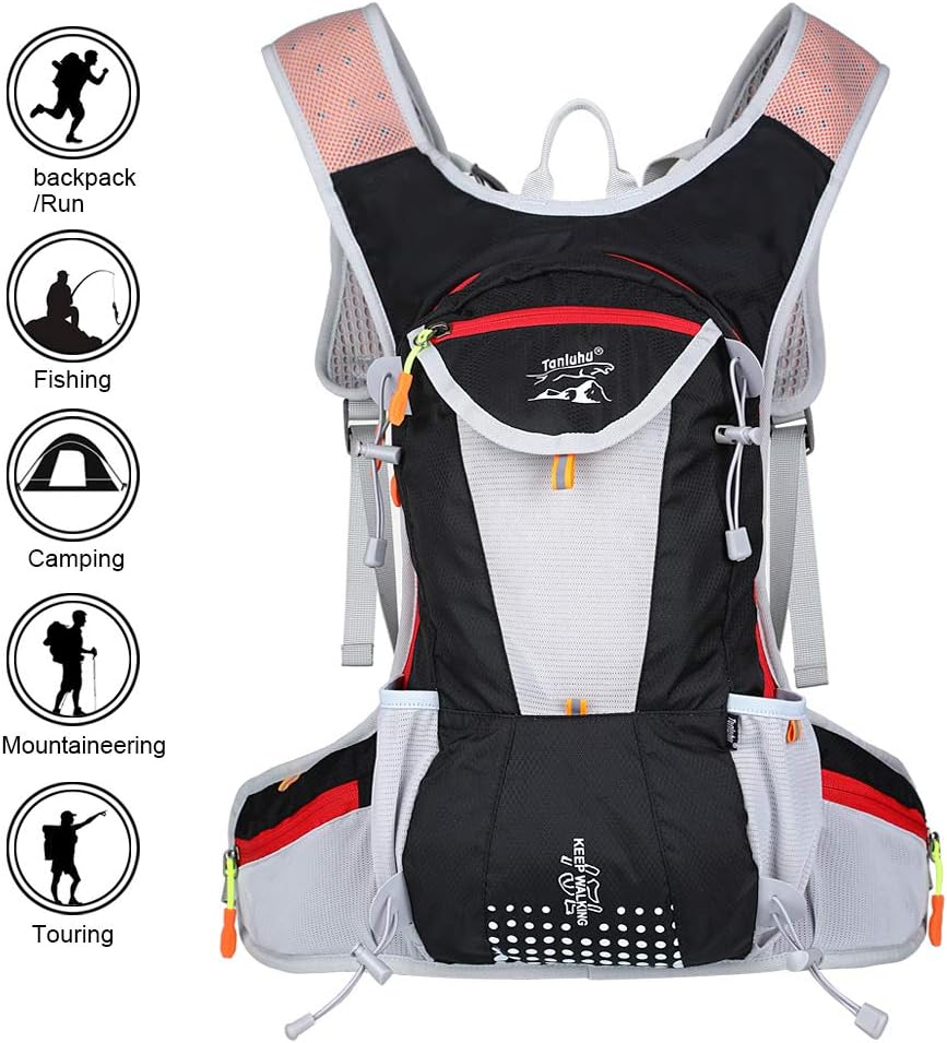 Hotrose Sports Backpack lightweight Backpack Camping Rucksack Hiking Ruck Sack, 15L Biking Daypack Sport Bags Gift for Fitness Running Hiking Climbing Camping Skiing Biking Trekking