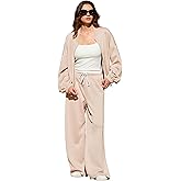 KFUBUO Women 2 Piece Outfits Fall Tracksuit Long Sleeve Zip Up Sweatshirt Jogger Pants Lounge Set for Leisure