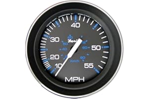 Faria Beede Instruments Faria Beede 33009 Coral Speedometer (55 MPH) Pitot - 4"", Black