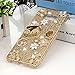 S8 Plus Case,Samsung Galaxy S8 Plus Case 3D Handmade Bling Gold Diamond Bag Flowers Silver Crown with Shiny Sparkle Rhinestone Gems Crystal Clear Full Body Protection Hard PC Cover by Mavis's Diary