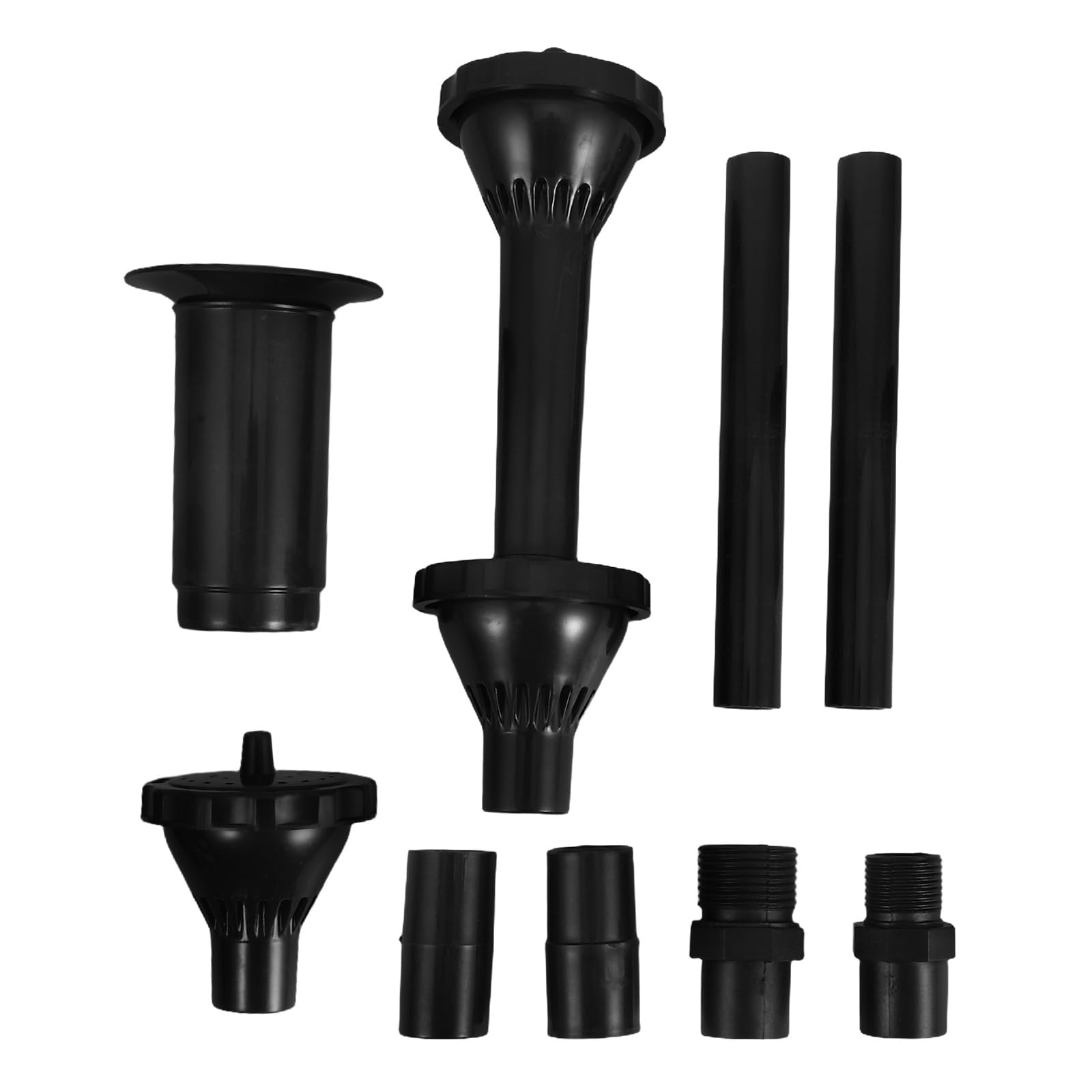 TOPBATHY Fountain Nozzle kit, 9Pcs Plastic Mushroom Spray Nozzle, Pond Pumps Water Fountain Attachment for Submersible Pump Garden Water Feature, Easy Installation