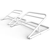 SORQINOTER 2 Pack Under Mattress Wedge, Adjustable Height Metal Bed Wedges | Mattress Elevator for Sleeping, Acid Reflux, GERD, Heart Burns, Recovery Care, Heavy-Duty Steel Frame Holds 250 LBS