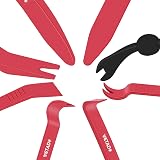 Wetado Trim Removal Tool 8PC Car Interior Clip Pry Kit Red view 8
