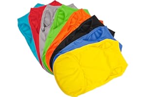 Hozz 8 Pieces Dog Shirts Pullover Soft Blank Puppy T-Shirt Small Dogs Colorful Solid Pet Summer Clothes Plain Shirts Sleeveless Outfit for Most Dogs Cats Puppy Pet no Shrink S
