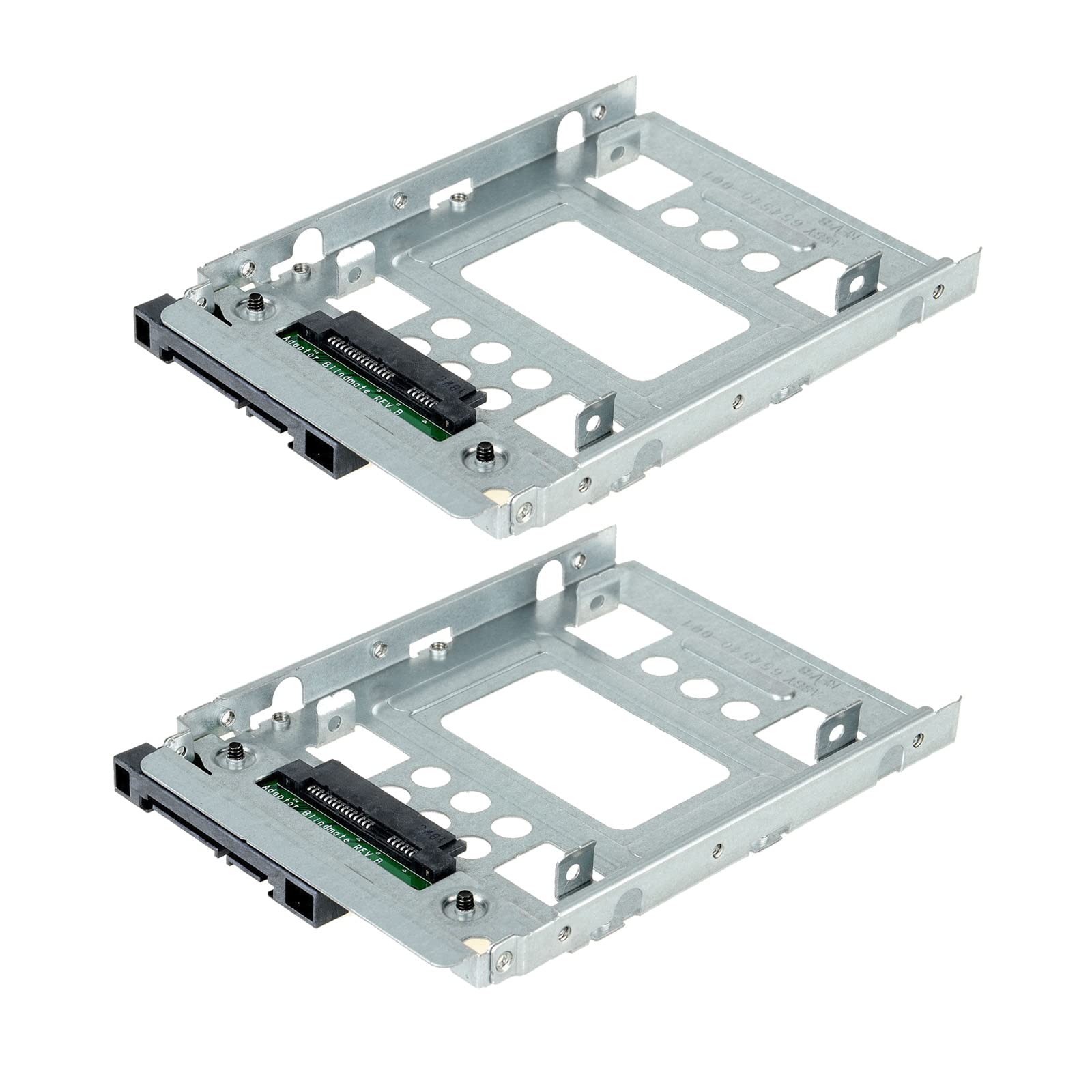 2-PACK BOWONG 2.5" to 3.5" SAS SATA SSD HDD Adapter 654540-001 Caddy Bracket Tray CAGE Hot Swap Plug with Screws