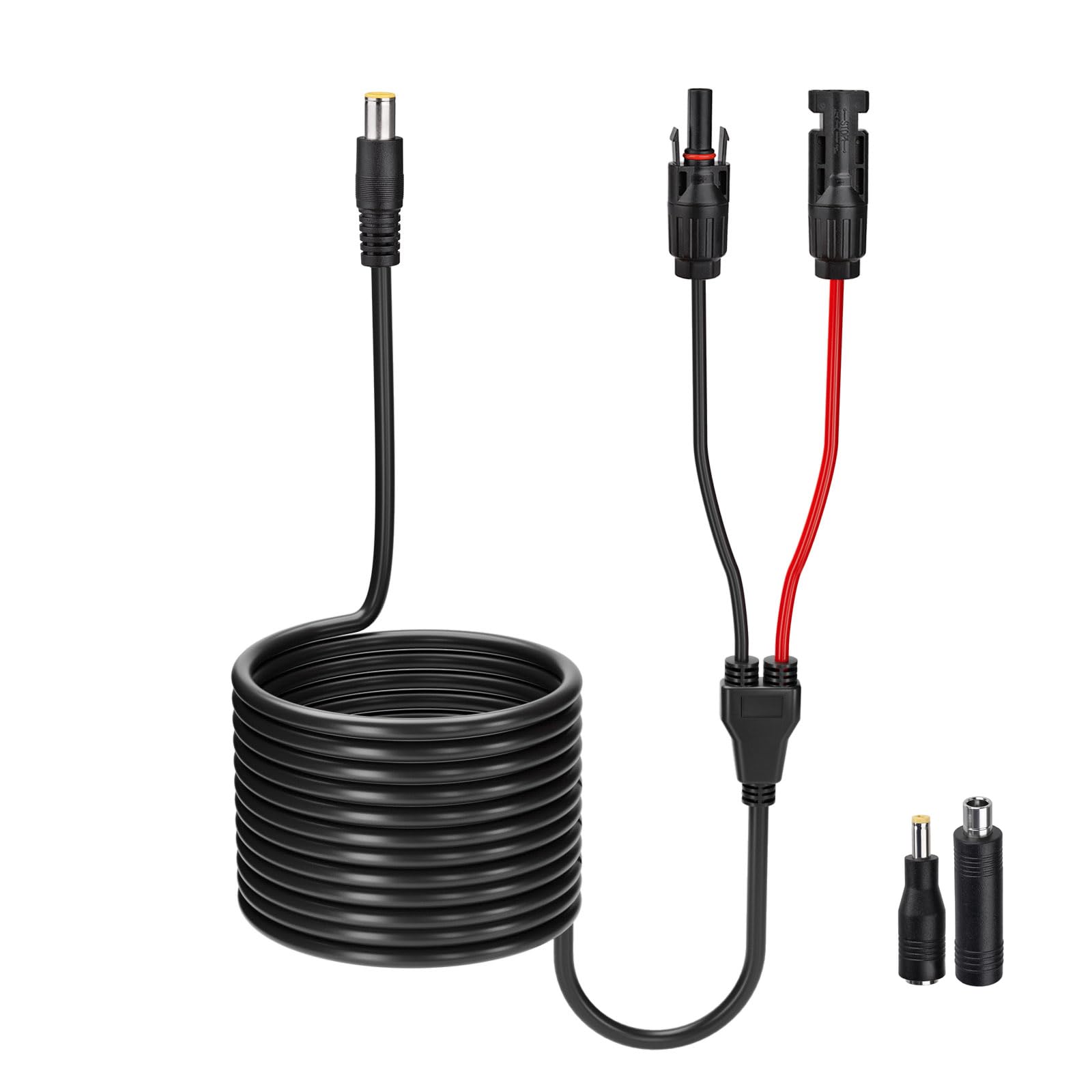 Photo 1 of ELFCULB Solar to DC 8mm Cable, 14AWG 20FT Solar Panel Connector to DC7909 Male Connector Cable for Solar Generator Portable Power Station