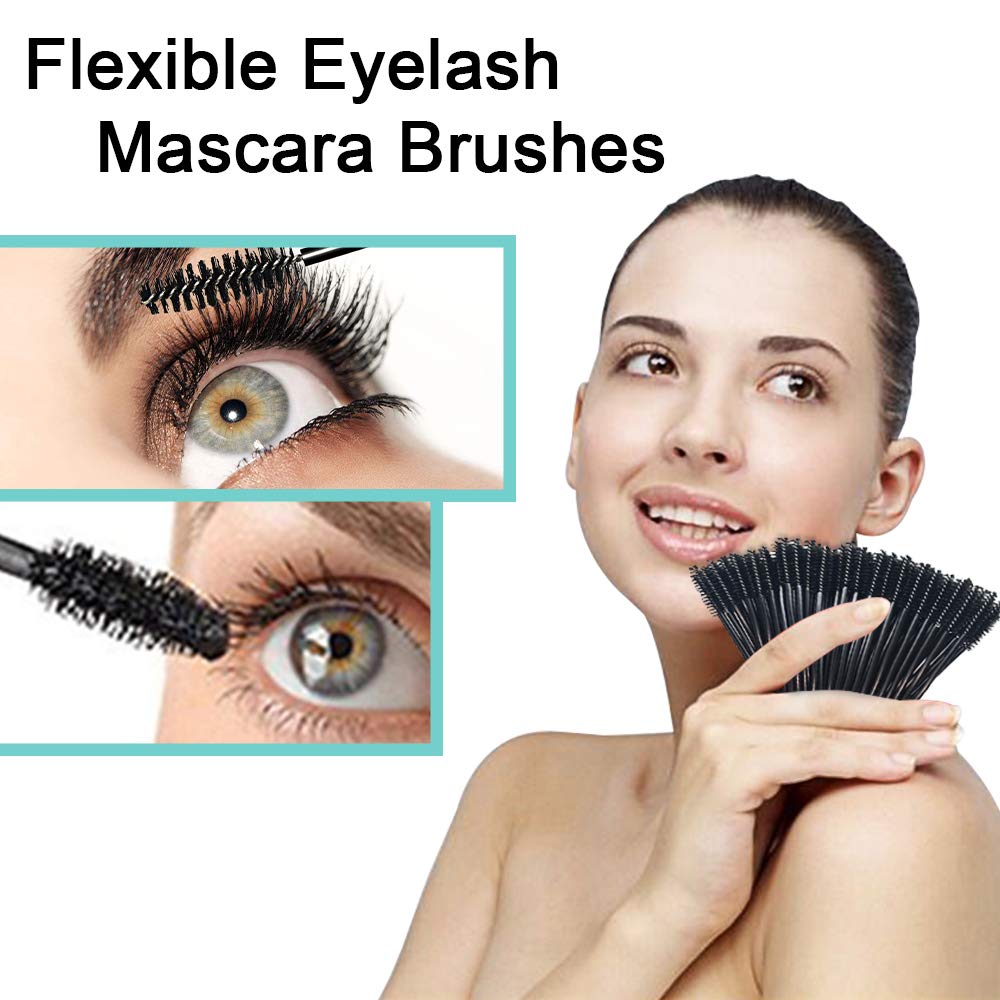 300 Pcs Disposable Mascara Wand Eyelash Brush for EyeLash Extension Supplies: Beauty
