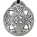 Pewter Large Celtic Love Knot Pendant Rune Necklace - 1 3/8 Inch Diameter