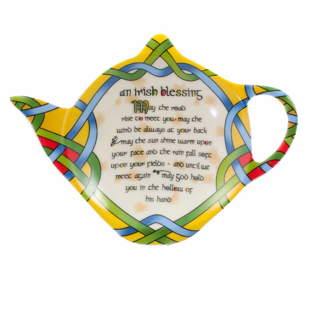 Tea Bag Holder, Irish Weave Blessing