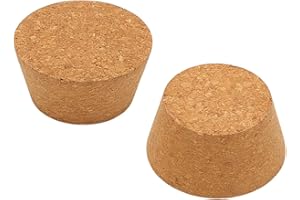 OLYCRAFT 2Pcs Large Cork Stoppers 2.4~3.2 Inch Cork Bottle Stoppers Tapered Corks Plugs Corks Canning Jar Lids Wood Tapered P