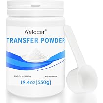 Poudre Transfert DTF Blanche 100g - Pour Impression Textile Sur Coton, Denim, Polyester - Adhésif Thermique