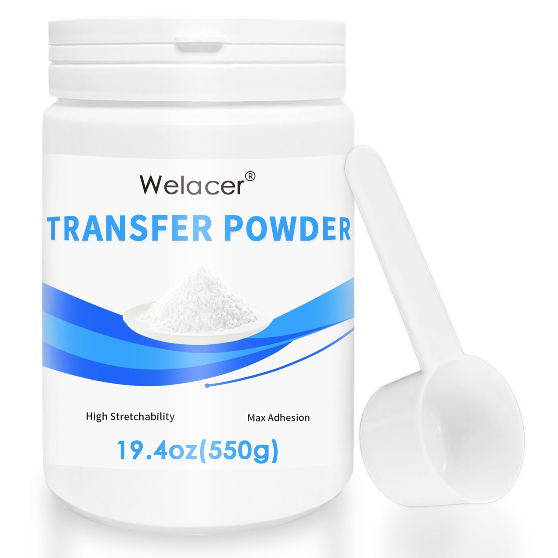 Photo 1 of **I DON'T KNOW THE EXPIRATION** DTF Powder for Sublimation on Cotton 19.4oz / 1.21lbs, White DTF Pretreat Hot Melt Adhesive Powder for All Transfer Printer Direct Print on Dark or Black Fabric
