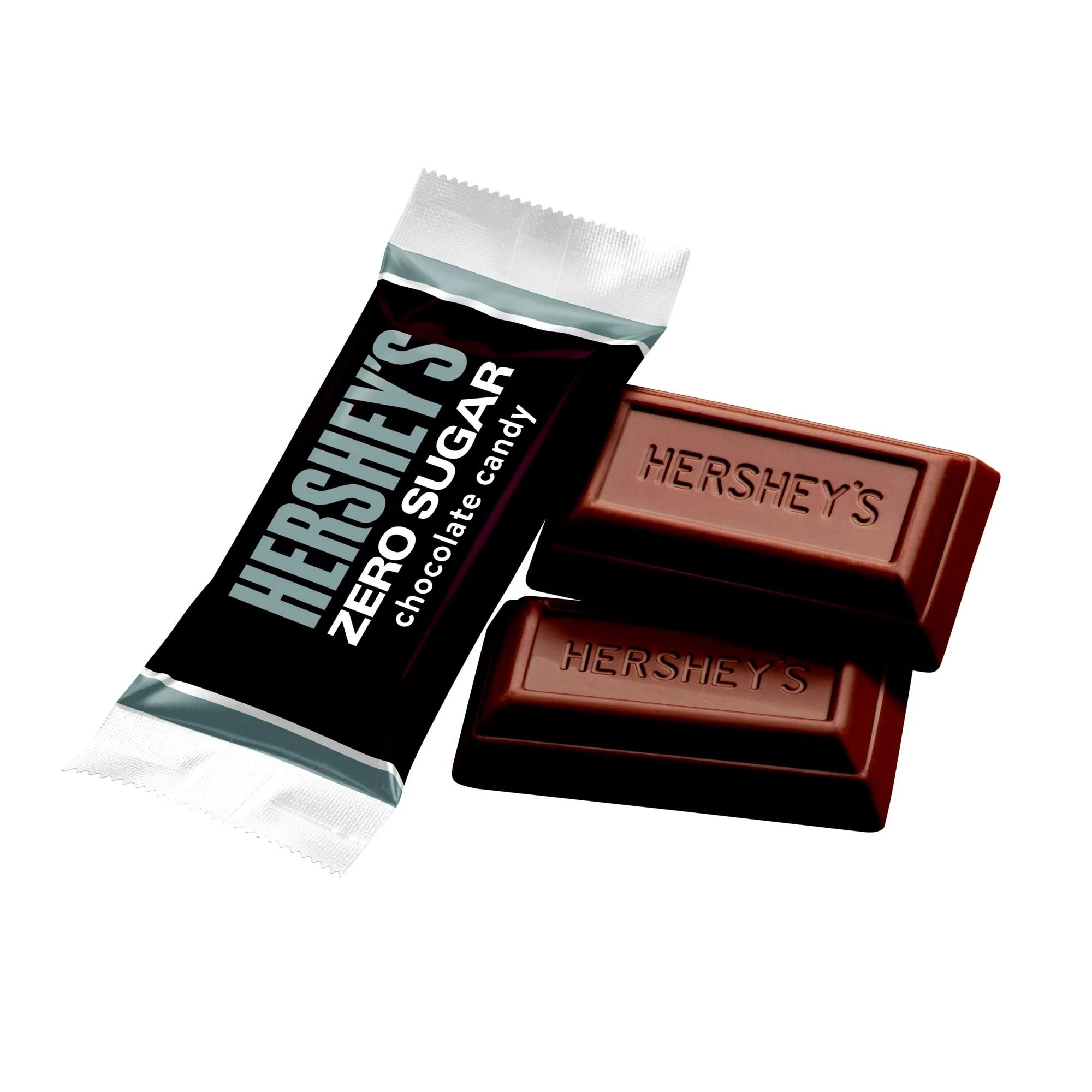 Hersheys Zero Sugar Chocolate Candy Miniature Bars Sugar Free