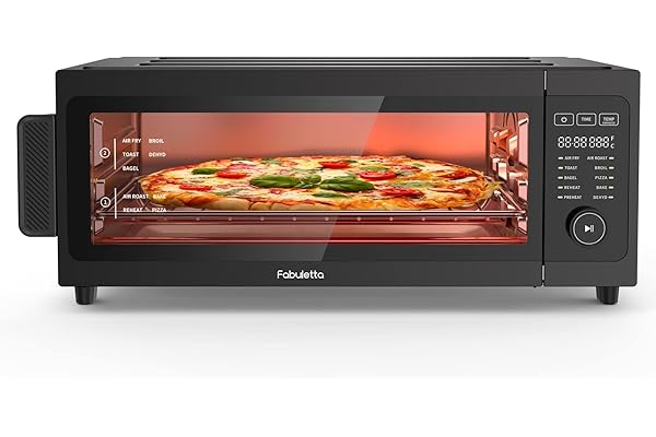 Air Fryer Toaster Oven Combo - Fabuletta 10-in-1 Countertop Convection Oven 1800W, Flip Up & Away Capability for Storage Spac