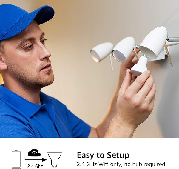 Lepro Bombilla Inteligente GU10 Bombilla WIFi 4 5W 410 lmen Funciona con Alexa y Google Home Blanco Clido a Fro Regulable No Requiere Hub Solo 2 4GHz WiFi ngulo de Haz 100 Paquete de 4