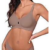 LedyMajesty Bras for Women No Underwire Wireless Seamless Push Up Full Coverage Supportive Womens Bralettes Everyday Bra