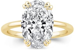 PAFIDDY 5CT Stunning Oval Cut Engagement Ring for Women, 925 Sterling Silver 5A Grade Cubic zirconia Promise Ring