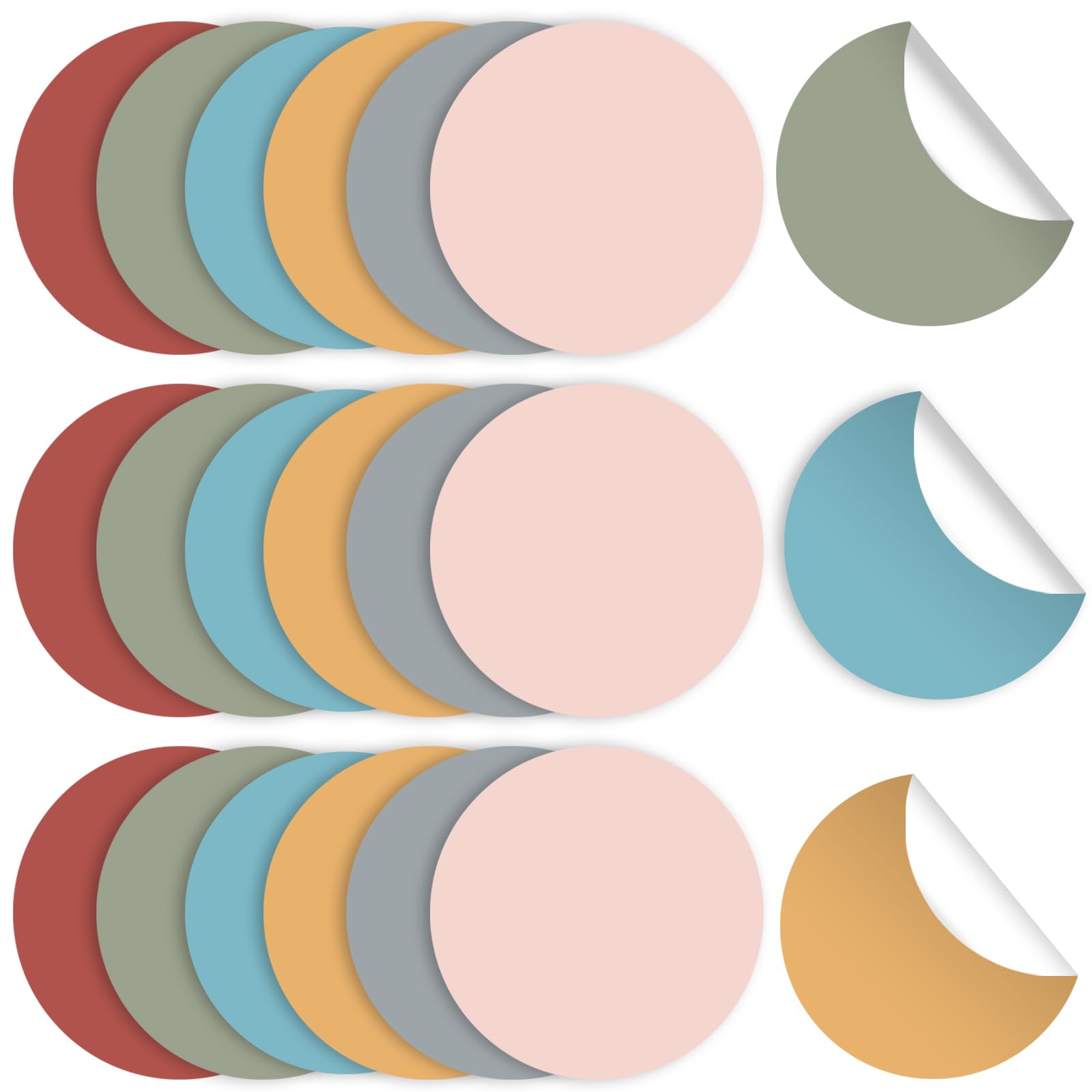 Photo 1 of 60Pcs 6in Classroom Floor Stickers Boho Large Removable Number Spot Markers Vinyl Floor Carpet Decals Line up Sitting Dots for Back to School Decor Teacher Student Elementary Kindergarten Preschool