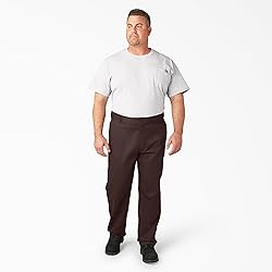 Dickies Mens 874 Flex Work Pants, Dark Brown, 36W x