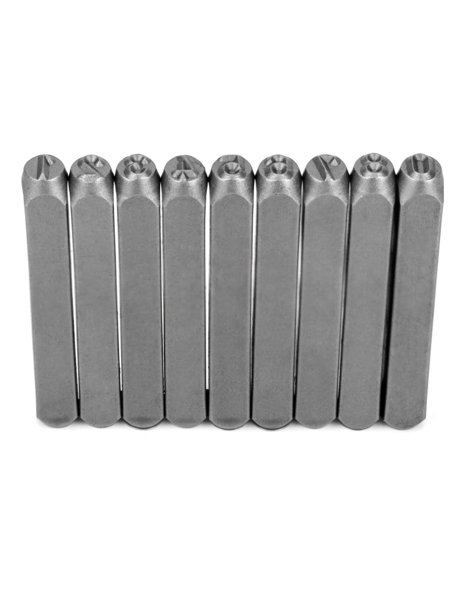 QWORK Metal Number Stamp Set, 1/4