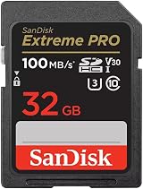 SanDisk 32GB Extreme PRO SDHC Card UHS-I U3 V30 100MB/s RescuePRO Deluxe