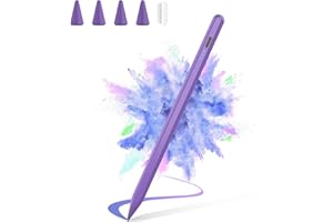 HZD Stylus Pen for Apple iPad 2025-2018, Faster Charge Apple Pencil for iPad, with Tilt Sensitivity & Palm Rejection & Magnetic, Compatible iPad 10/9/8/7/6, Pad Air 3/4/5, Pro 12.9"/11", Mini 6/5, M2, M4