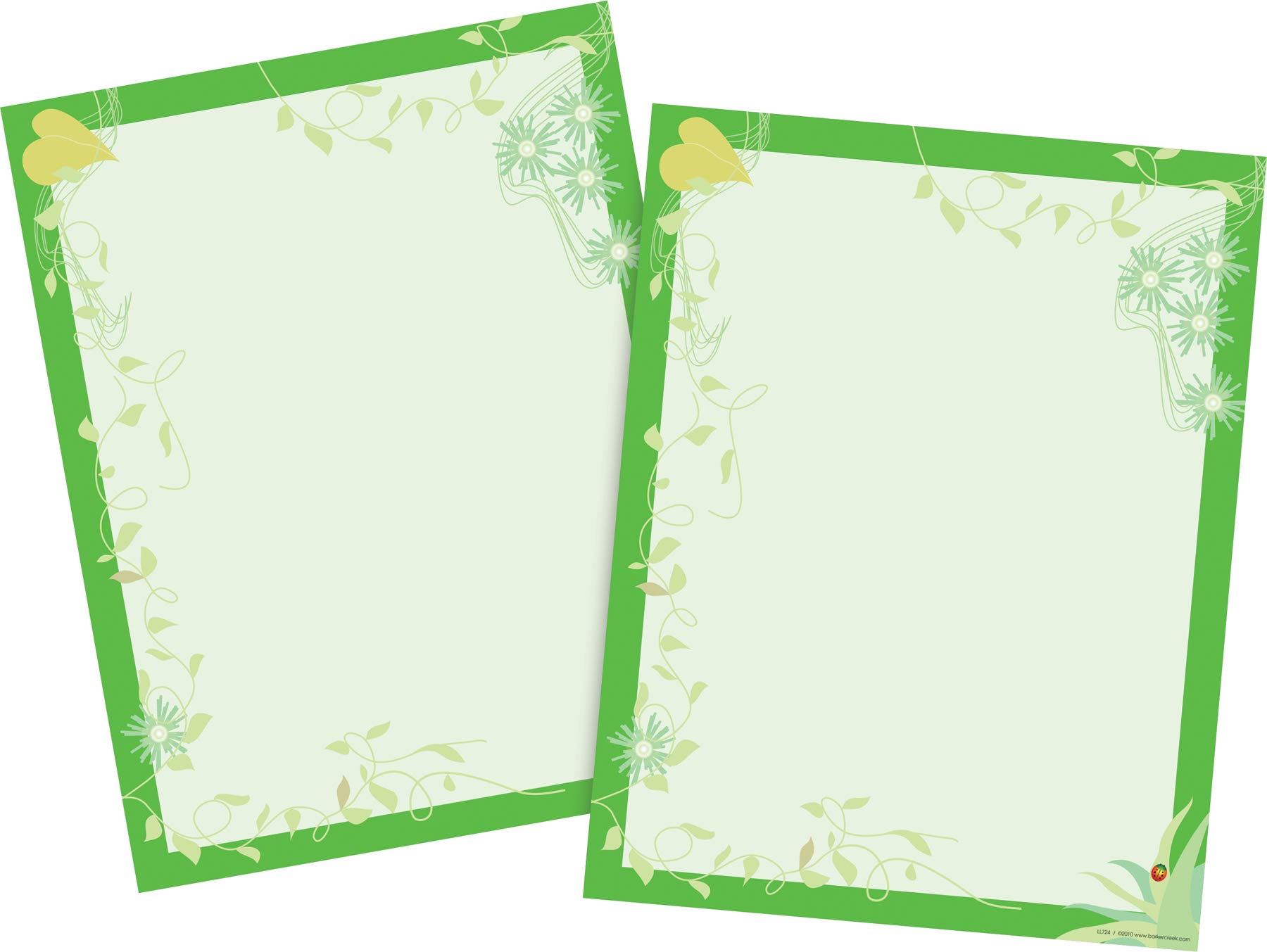 Barker Creek Computer Paper 2 Pack (100 Sheets)- Go Green (BC3613)