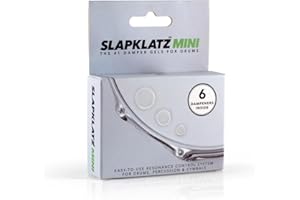 SlapKlatz MINI Drum Dampeners (Clear) - 6 pcs in 3 Sizes - FREE case - Non-toxic