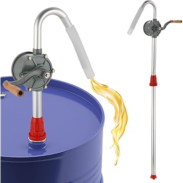 Heavy Duty Rotary Hand Pump For 55 Gallon Drums – Oil, Fuel, Barrel Pump (Unbranded)
