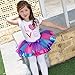 Rainbow Tutu Dance Skirt GoFriend Baby Girl Kids layered Tiered Ribbon Petticoat Dress Ballet Clubwear (M, 2-4 years, Color 1)