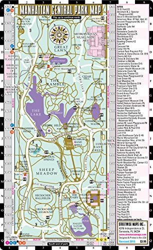 Streetwise Central Park Map - Laminated Pocket Map of Manhattan Central Park, New York for Travel Map – Folded Map, February 26, 2015