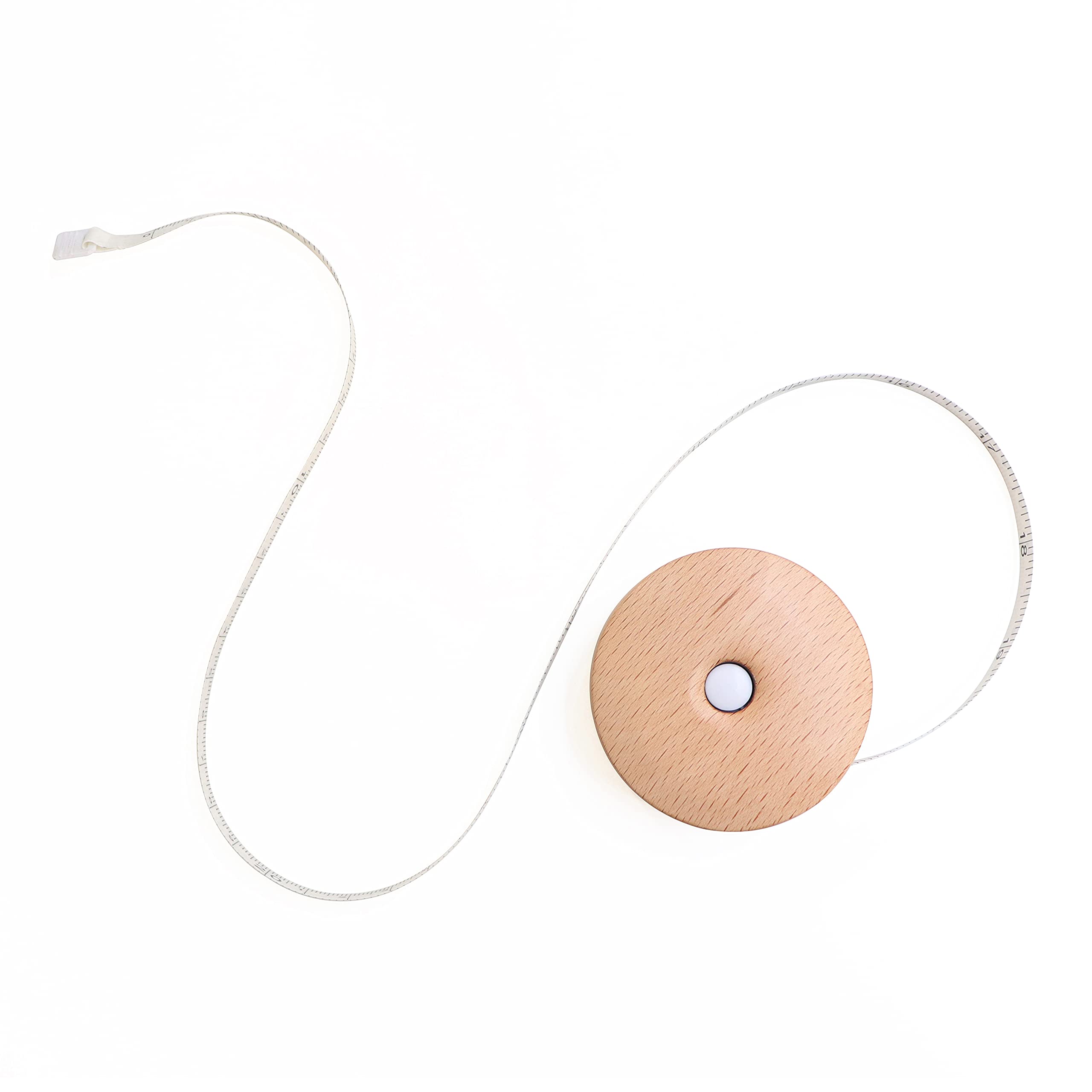 KnitPro Tape Measure Round Beech Wood - 3pcs