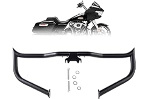 Kinglemc Crash Bar Engine Guard Highway Bar for Harley Davidson Road King Street Glide Electra Glide 14-2025 (Matte Black)